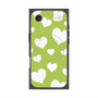 Premium Square Case with MagSafe［ Dot Hearts - Green ］