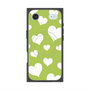 Premium Square Case with MagSafe［ Dot Hearts - Green ］