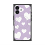 Premium Square Case with MagSafe［ Dot Hearts - Purple ］