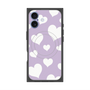 Premium Square Case with MagSafe［ Dot Hearts - Purple ］