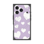Premium Square Case with MagSafe［ Dot Hearts - Purple ］