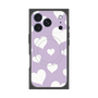 Premium Square Case with MagSafe［ Dot Hearts - Purple ］