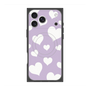 Premium Square Case with MagSafe［ Dot Hearts - Purple ］