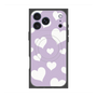 Premium Square Case with MagSafe［ Dot Hearts - Purple ］
