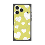 Premium Square Case with MagSafe［ Dot Hearts - Yellow ］