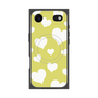 Premium Square Case with MagSafe［ Dot Hearts - Yellow ］
