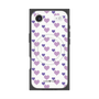 Premium Square Case with MagSafe［ Stripe Hearts - Purple ］