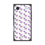 Premium Square Case with MagSafe［ Stripe Hearts - Purple ］