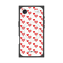 Premium Square Case with MagSafe［ Stripe Hearts - Red ］