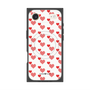 Premium Square Case with MagSafe［ Stripe Hearts - Red ］