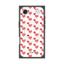 Premium Square Case with MagSafe［ Stripe Hearts - Red ］