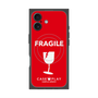 Premium Square Case with MagSafe［ FRAGILE - Red ］