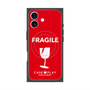 Premium Square Case with MagSafe［ FRAGILE - Red ］