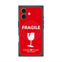 Premium Square Case with MagSafe［ FRAGILE - Red ］