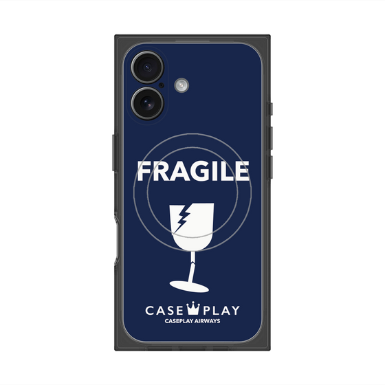 Premium Square Case with MagSafe［ FRAGILE - Navy ］