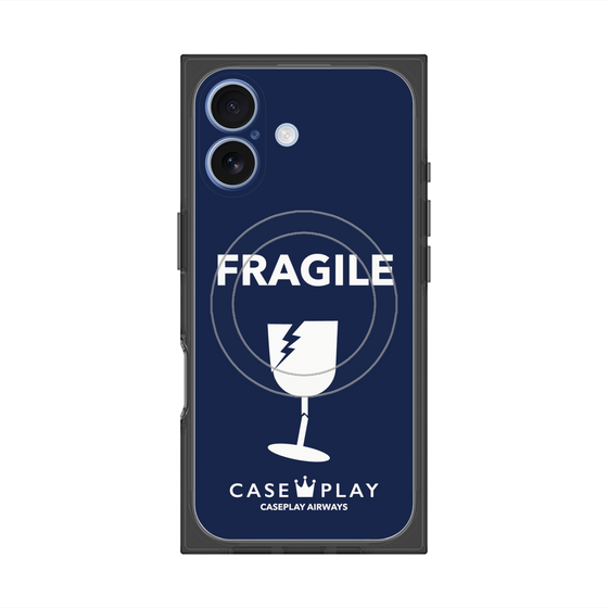 Premium Square Case with MagSafe［ FRAGILE - Navy ］
