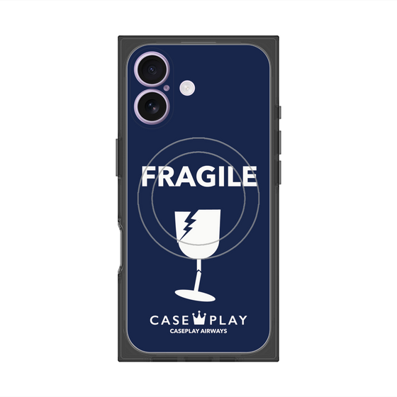 Premium Square Case with MagSafe［ FRAGILE - Navy ］
