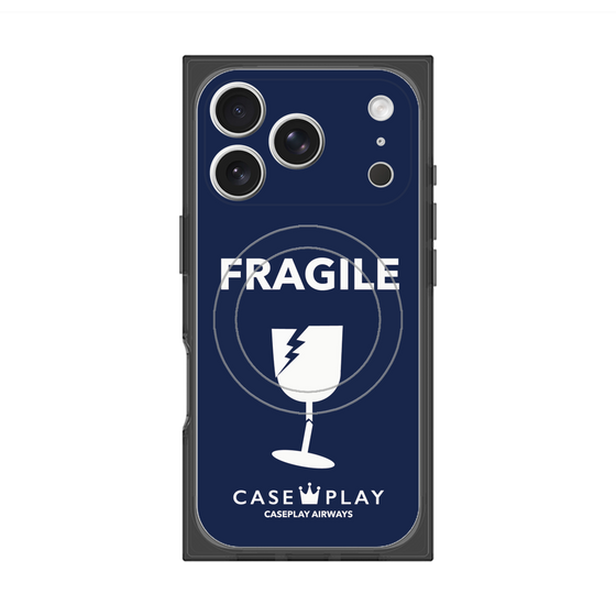 Premium Square Case with MagSafe［ FRAGILE - Navy ］