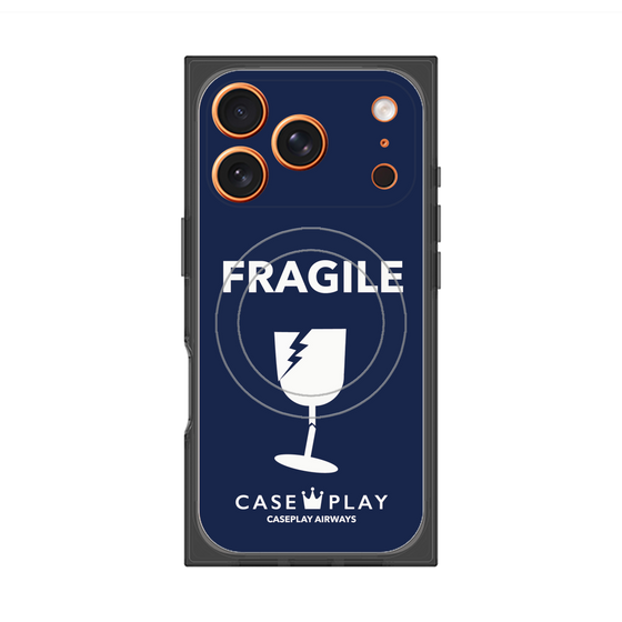 Premium Square Case with MagSafe［ FRAGILE - Navy ］