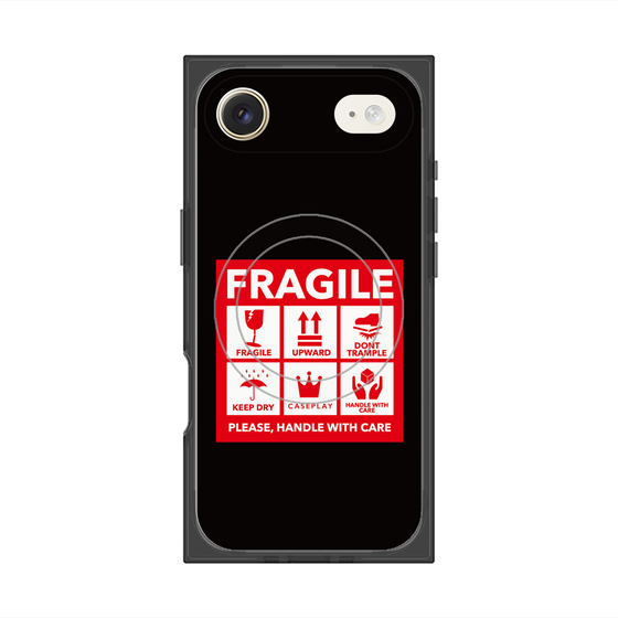 Premium Square Case with MagSafe［ FRAGILE Sticker - Black ］
