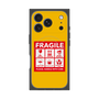 Premium Square Case with MagSafe［ FRAGILE Sticker - Yellow ］