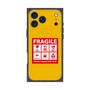 Premium Square Case with MagSafe［ FRAGILE Sticker - Yellow ］