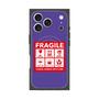 Premium Square Case with MagSafe［ FRAGILE Sticker - Purple ］