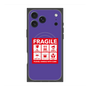 Premium Square Case with MagSafe［ FRAGILE Sticker - Purple ］