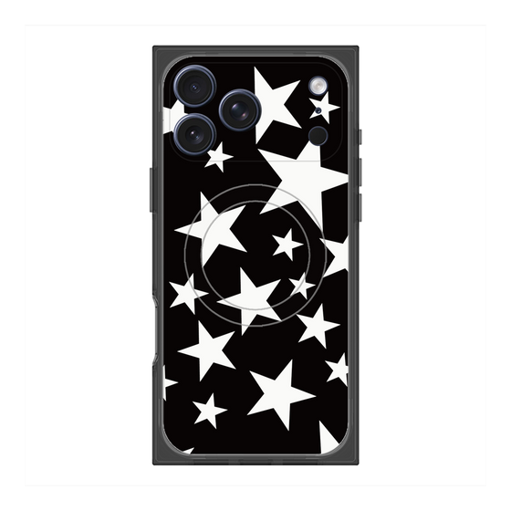 Premium Square Case with MagSafe［ Stars - Black ］
