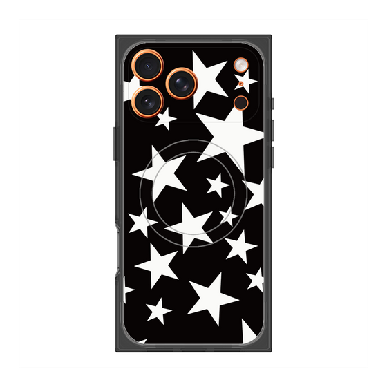 Premium Square Case with MagSafe［ Stars - Black ］
