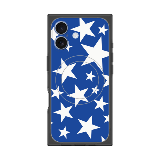 Premium Square Case with MagSafe［ Stars - Blue ］