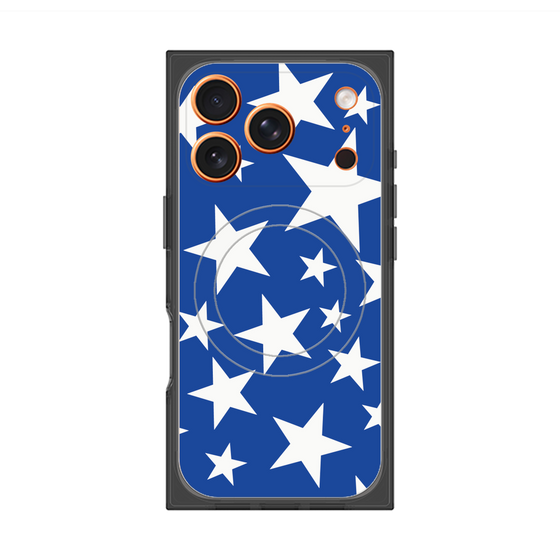 Premium Square Case with MagSafe［ Stars - Blue ］