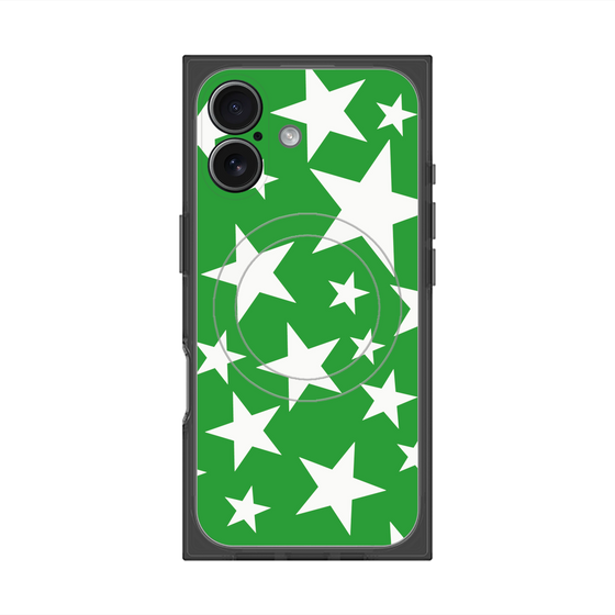 Premium Square Case with MagSafe［ Stars - Green ］