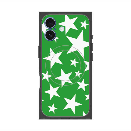 Premium Square Case with MagSafe［ Stars - Green ］