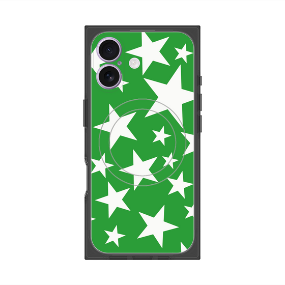 Premium Square Case with MagSafe［ Stars - Green ］