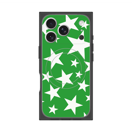 Premium Square Case with MagSafe［ Stars - Green ］