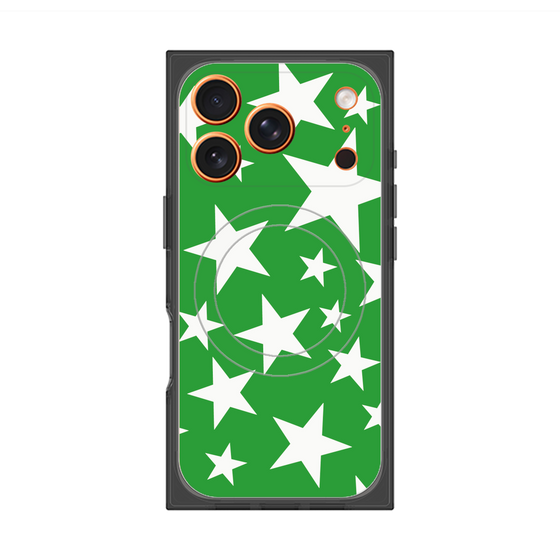 Premium Square Case with MagSafe［ Stars - Green ］