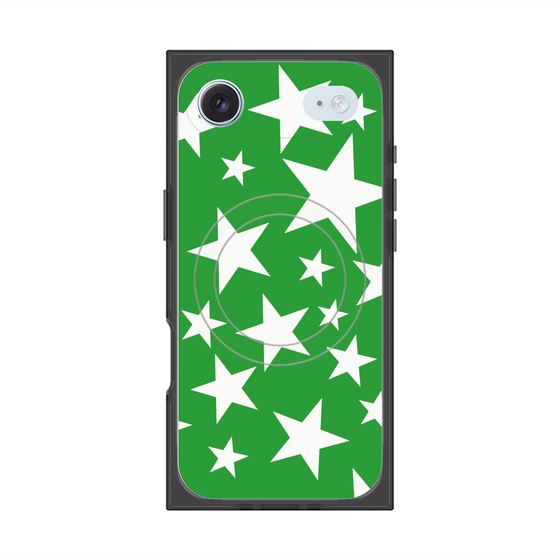 Premium Square Case with MagSafe［ Stars - Green ］