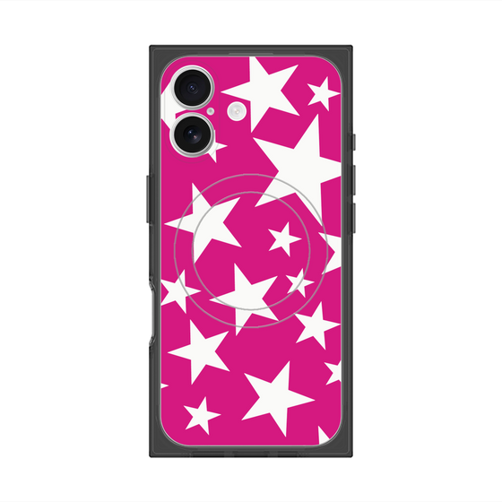 Premium Square Case with MagSafe［ Stars - Pink ］