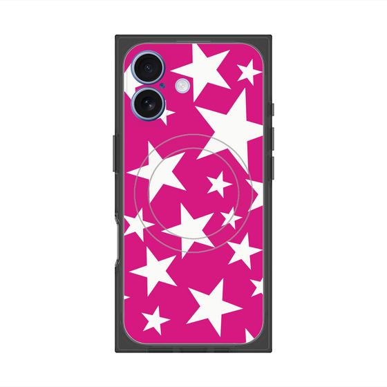Premium Square Case with MagSafe［ Stars - Pink ］