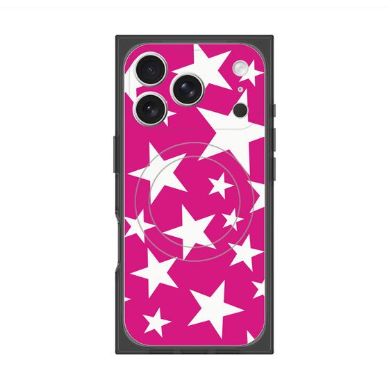 Premium Square Case with MagSafe［ Stars - Pink ］
