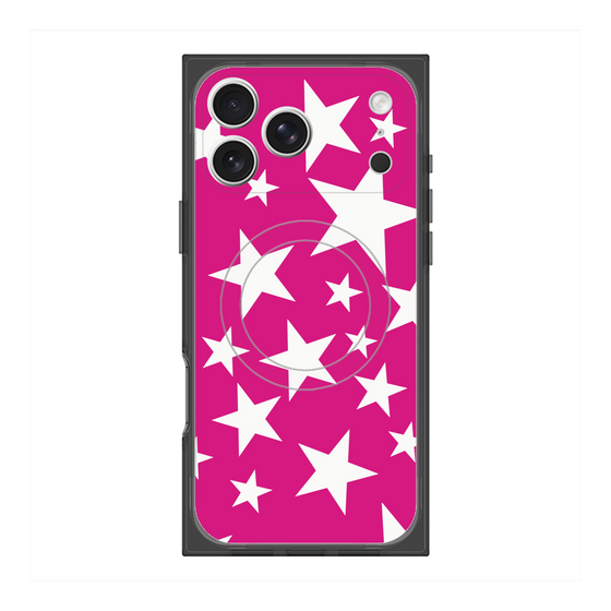 Premium Square Case with MagSafe［ Stars - Pink ］