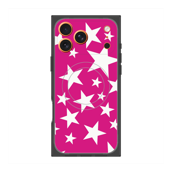 Premium Square Case with MagSafe［ Stars - Pink ］