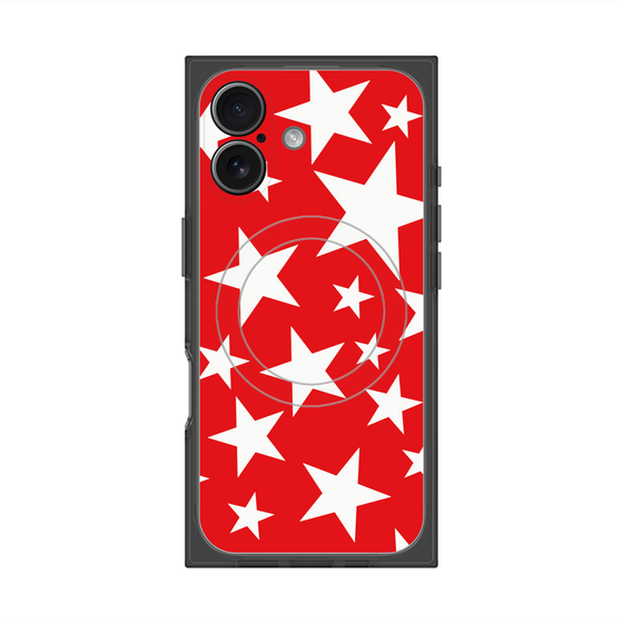 Premium Square Case with MagSafe［ Stars - Red ］