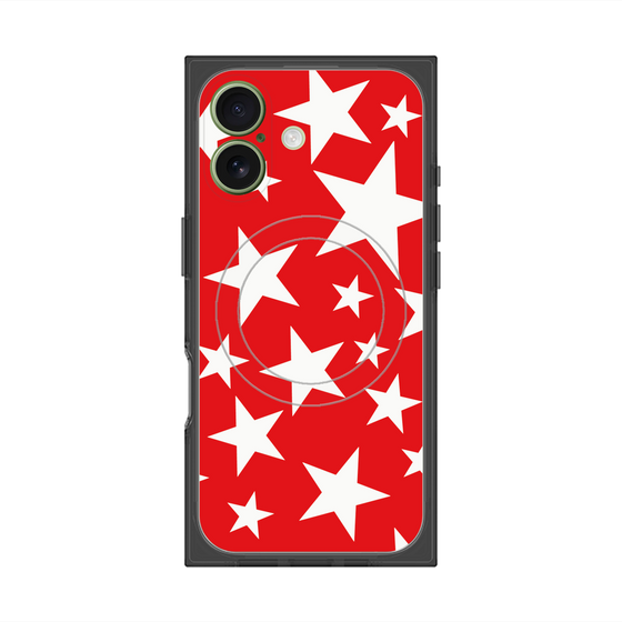 Premium Square Case with MagSafe［ Stars - Red ］