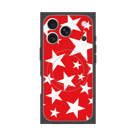 Premium Square Case with MagSafe［ Stars - Red ］