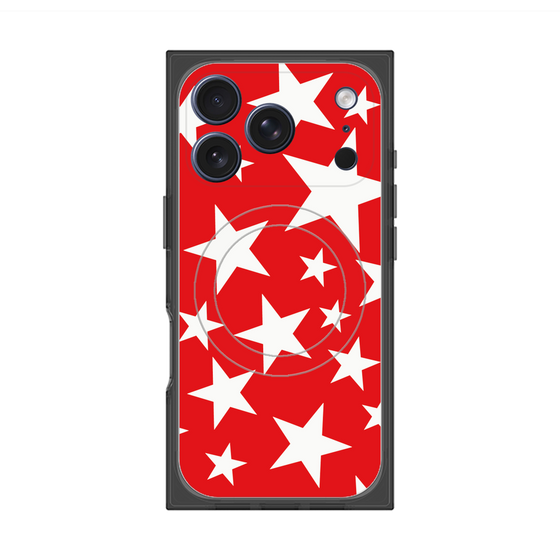 Premium Square Case with MagSafe［ Stars - Red ］