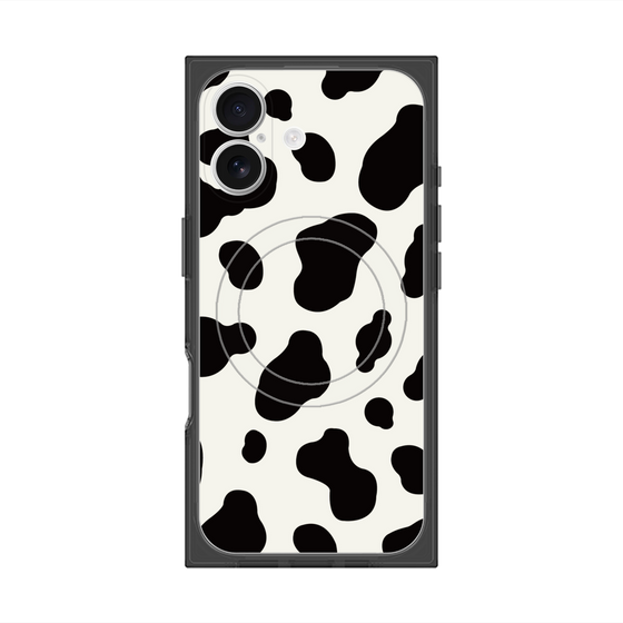 Premium Square Case with MagSafe［ Cow - White ］