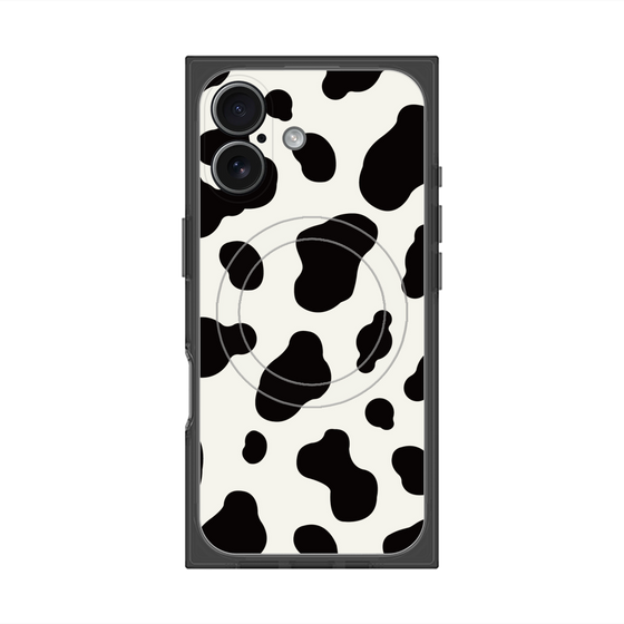 Premium Square Case with MagSafe［ Cow - White ］