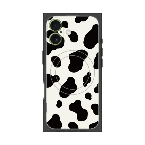 Premium Square Case with MagSafe［ Cow - White ］